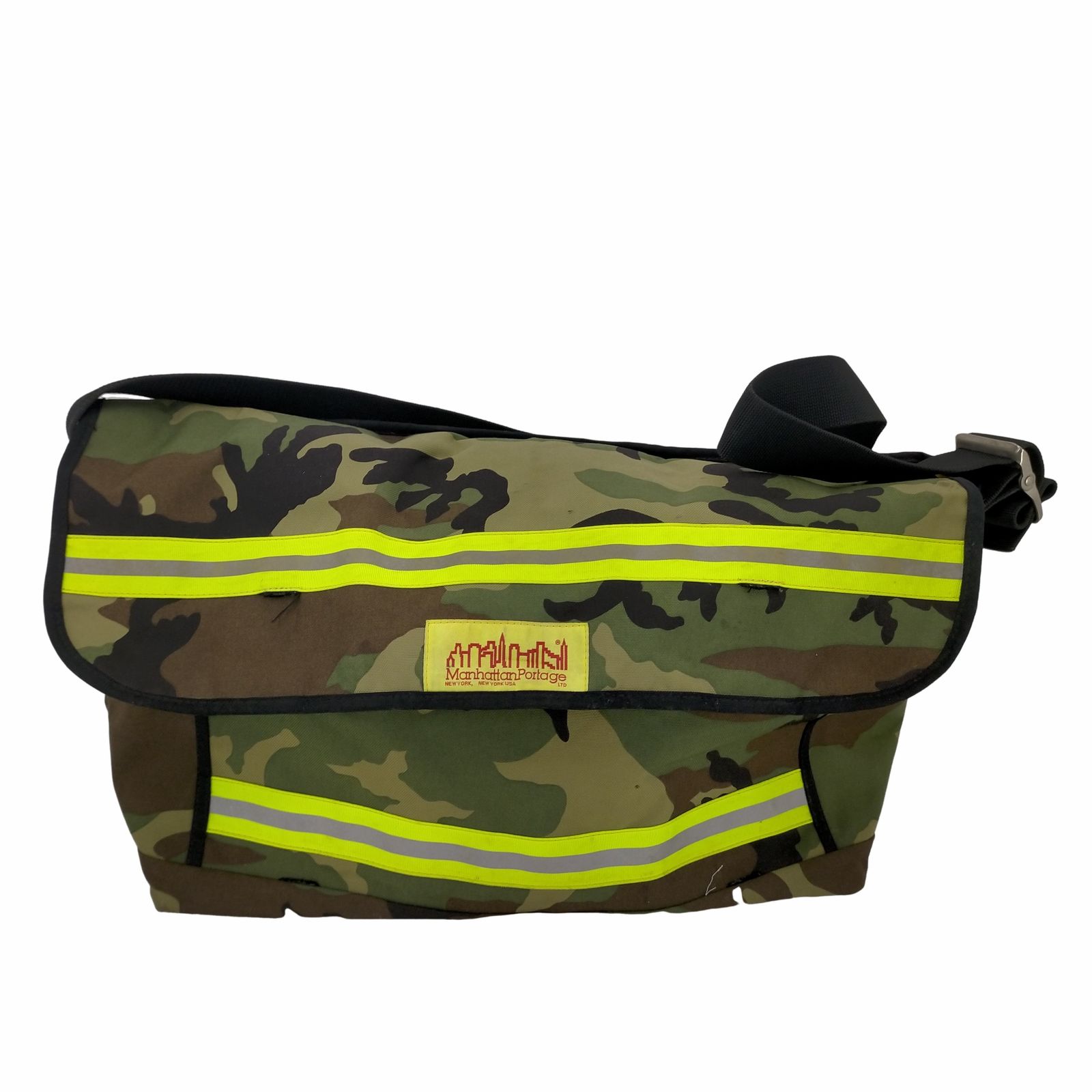 マンハッタンポーテージ Manhattan Portage 迷彩メッセンジャーバッグ リフレクター メンズ 表記無