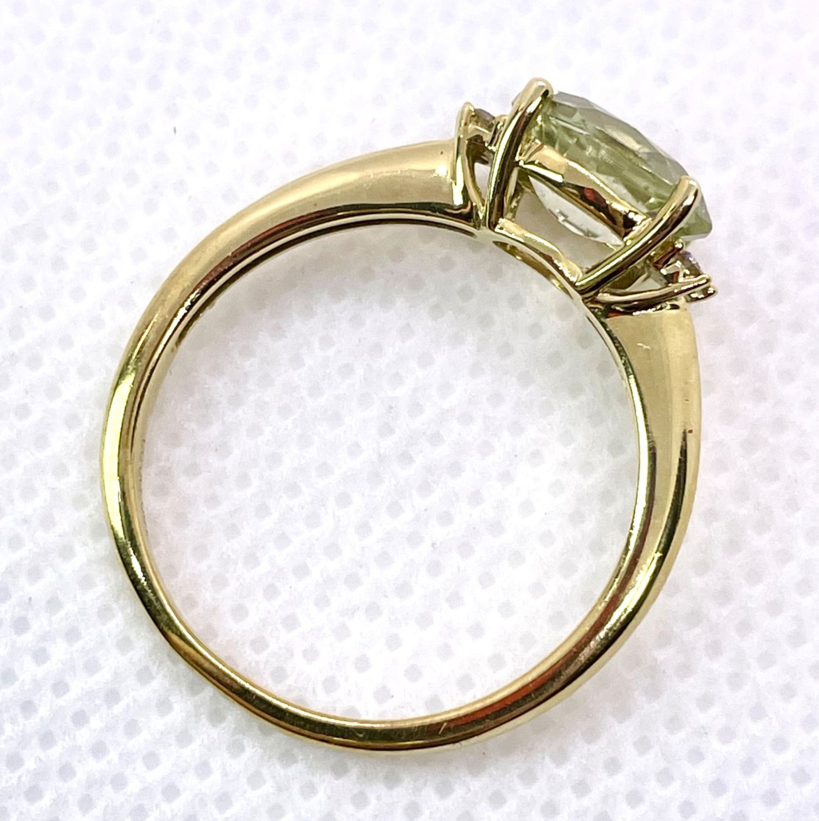 GSTV◇K18YG*18号*シリマナイトリング*1.5ct*指輪*ダイヤモンド - メルカリ