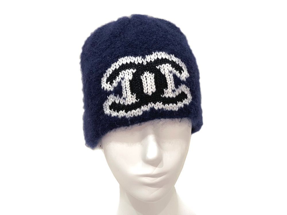 CHANEL ウールビーニー 黒 ロゴ付き 楽天市場】【未使用品】 シャネル ニットキャップ ロゴマーク