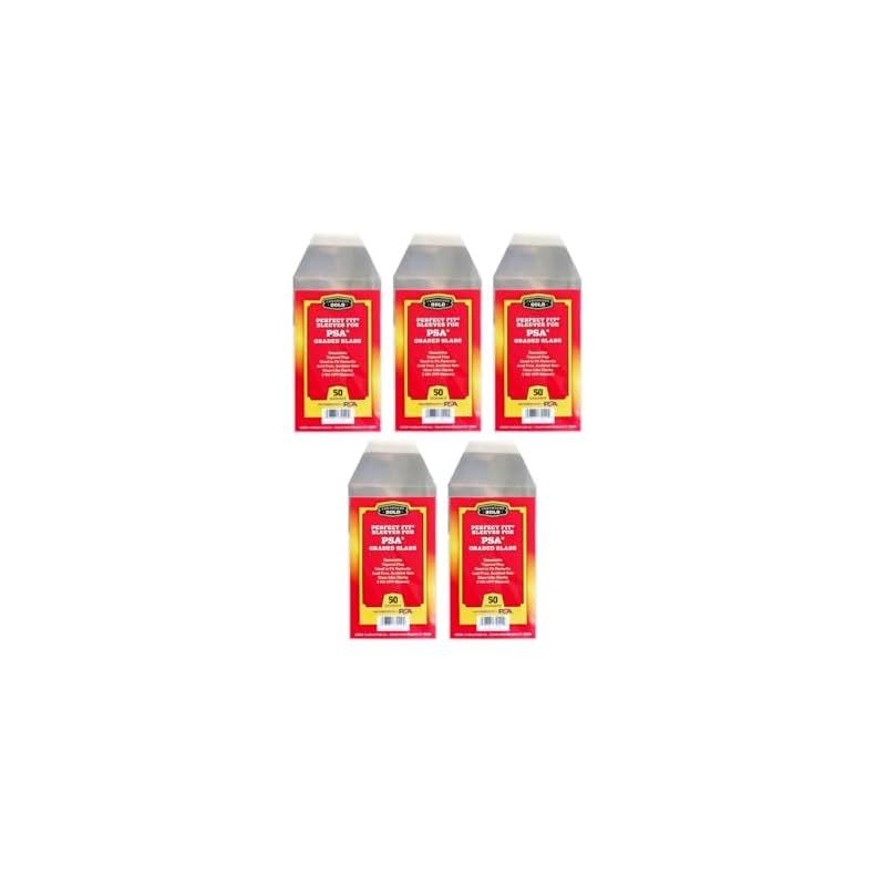 ノーブランド品 CardboardGoldPSA鑑定品用スリーブPSAロゴ入り50枚5 0
