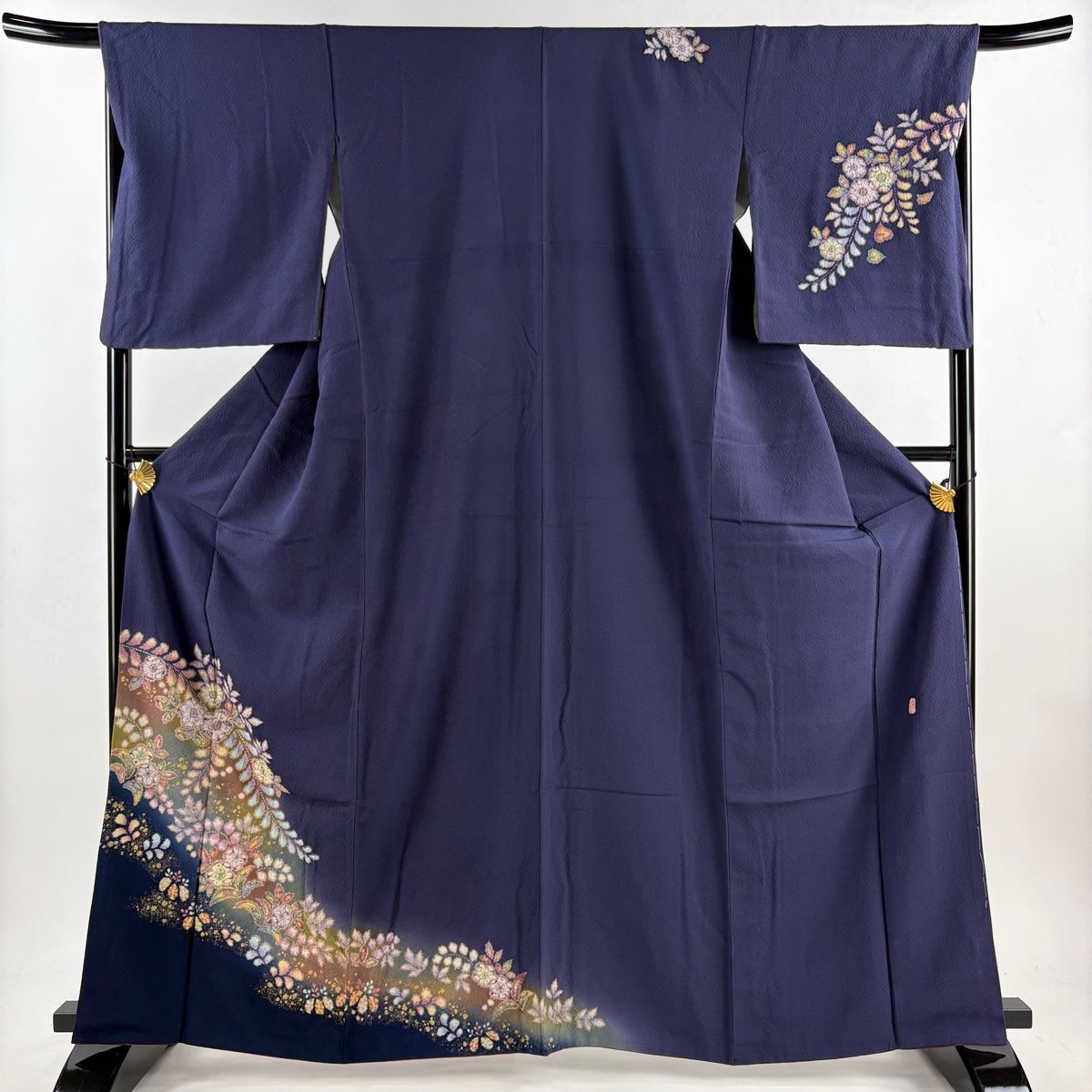 付下げ 身丈162.5cm 裄丈67cm M 袷 翠山工房 やまと 落款 辻が花