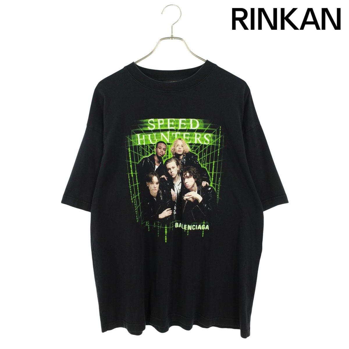 バレンシアガ 556133 TCV38 スピードハンターズプリントTシャツ メンズ  