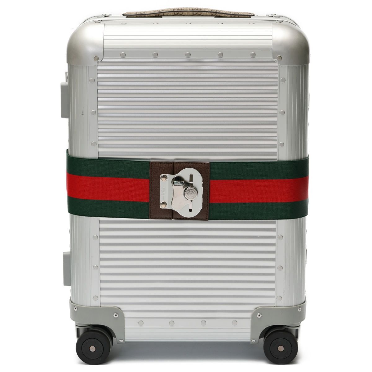 ★ラスト1点★人気GUCCI★キャンバス＆アルミニウムスーツケース 楽天市場】GUCCI グッチ 旅行用鞄キャスター付きキャリーバッグ