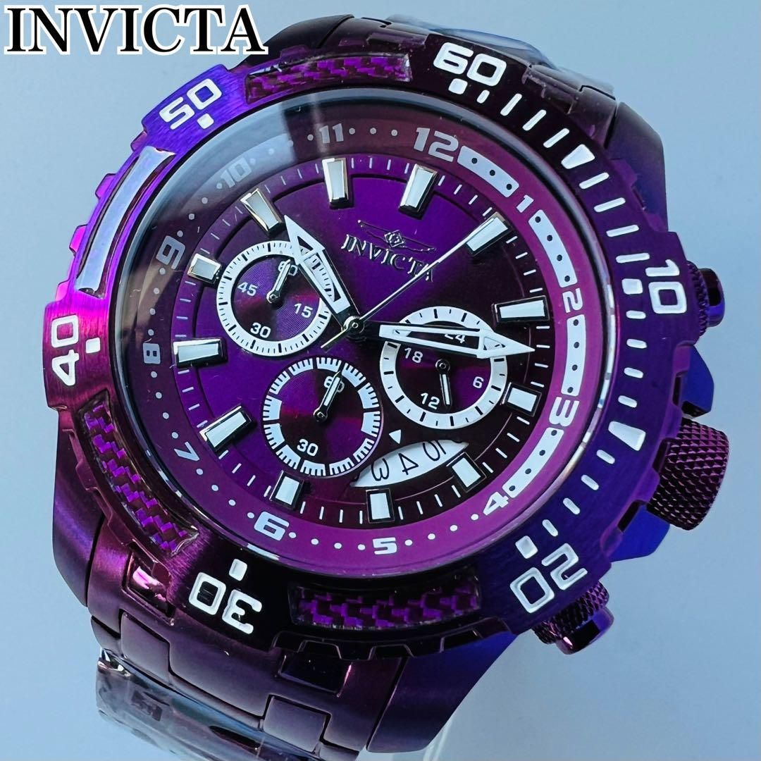 INVICTA インビクタ 腕時計 メンズ パープル 新品 クォーツ 電池式