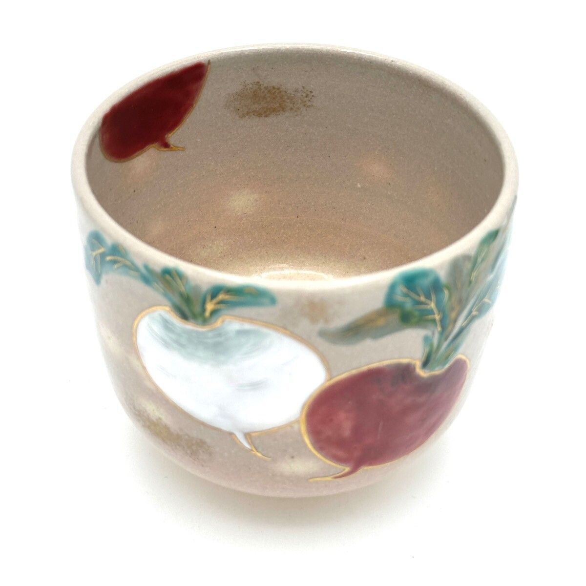 八木海峰作 京焼 手描き抹茶茶碗 カブ WWW_IBETON_RU