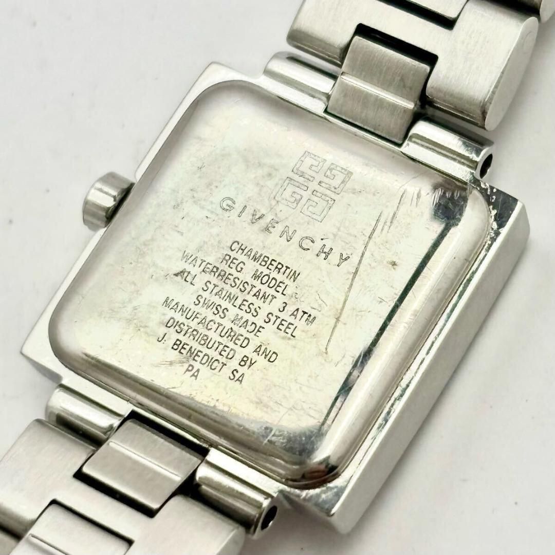 【新品電池】GIVENCHY レディース 腕時計 スクエア シルバー ドレス 新品電池】GIVENCHY レディース 腕時計 スクエア シルバー