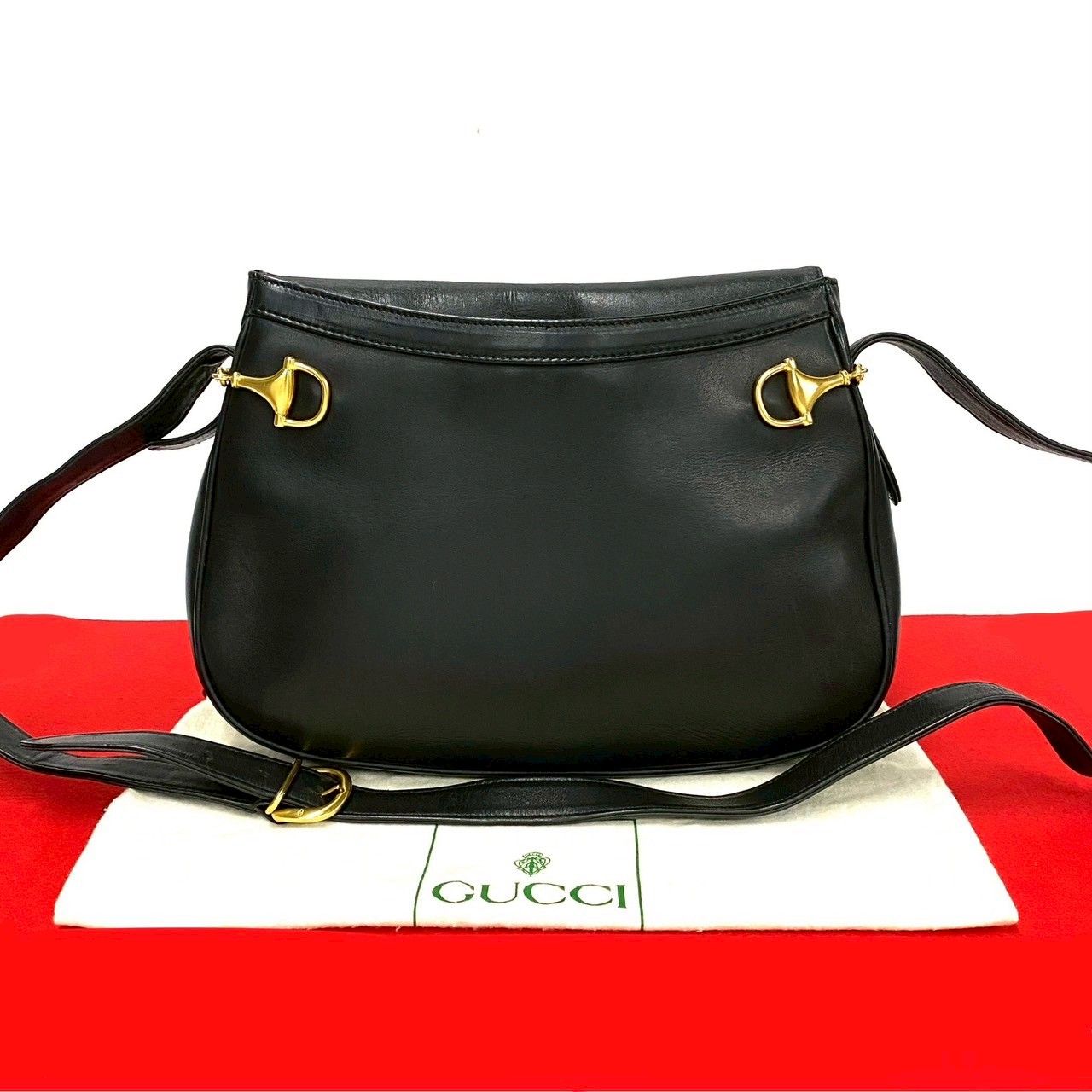 極 美品 袋付き GUCCI グッチ オールドグッチ ヴィンテージ ホース