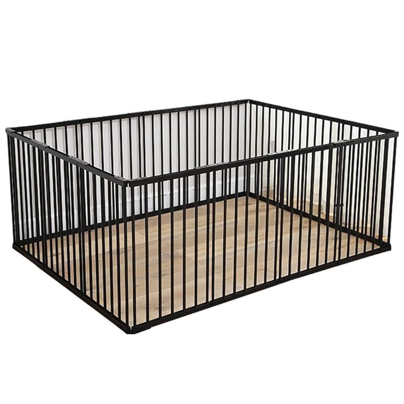 Zoifada ペットサークル 犬用 中型犬 大型 173*173*70cm 門構え 折りたたみ ペット メッシュ サークル ケージ ペット用サークル 犬 猫 小動物 屋外 室内用 ブラック 0
