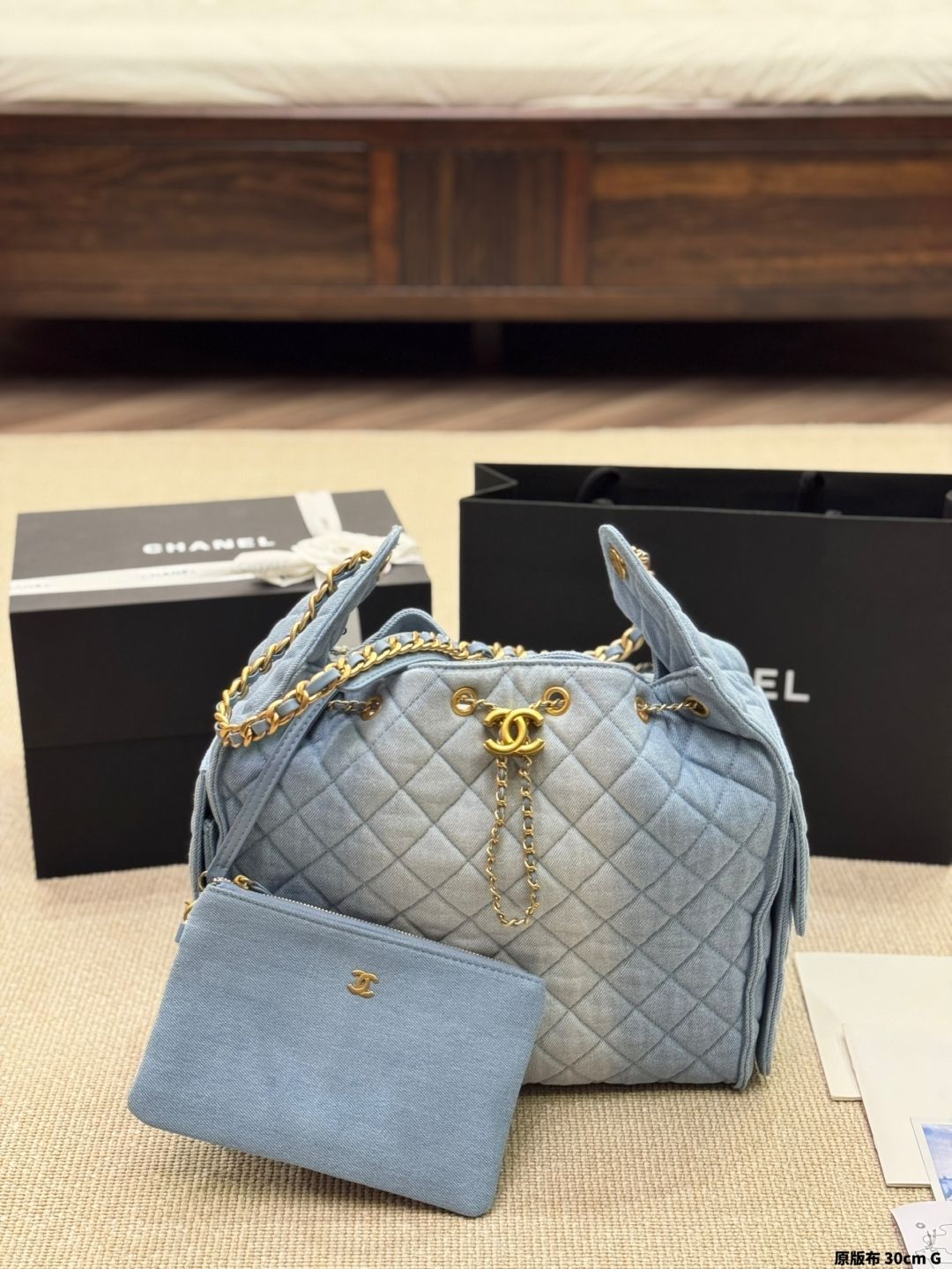 今日特価】Chanel 25s Light Blue Denim Hobo - シャネル 25s