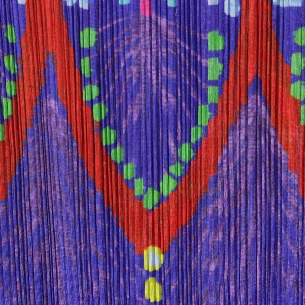 プリーツプリーズ 総柄 ロングスカート PP63 JG574 マルチカラー  