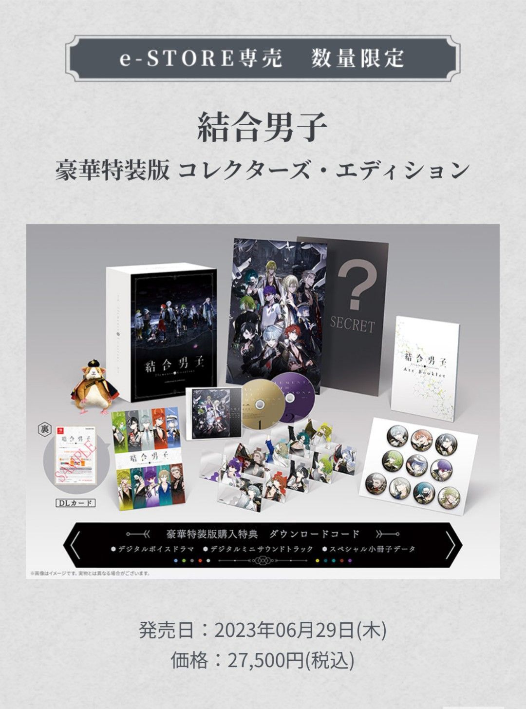 【新品未開封】Switch 結合男子 豪華特装版 コレクターズ・エディション e-STORE専売】結合男子 豪華特装版 コレクターズ・エディション