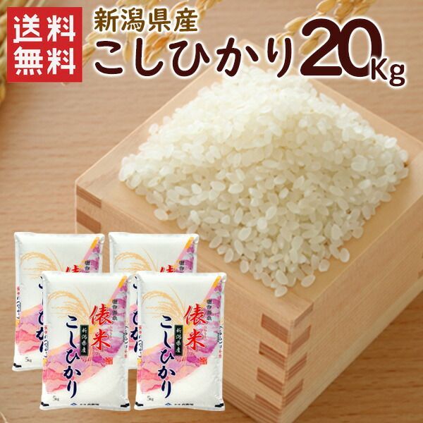 【20kg】 新潟産 コシヒカリ 中米 米 20kg】 新潟産 コシヒカリ 中米 米