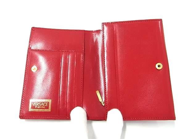 □新品同様□ VERSACE ヴェルサーチ サンバースト レザー 三つ折り