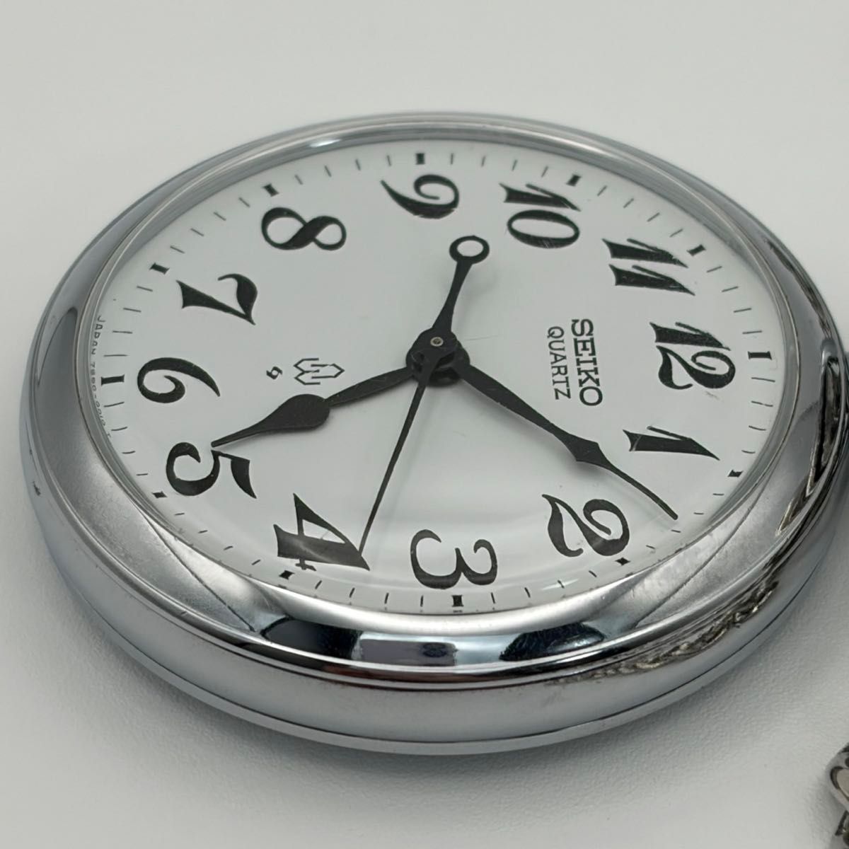 希少 SEIKO セイコー 懐中時計 鉄道時計 7C11-0010 クオーツ式  