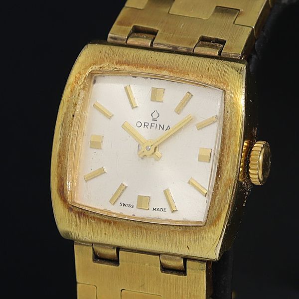 稼働　SEIKO FASHION ゴールド 手巻き時計 シルバー文字盤 稼働 SEIKO FASHION ゴールド 手巻き時計 シルバー文字盤