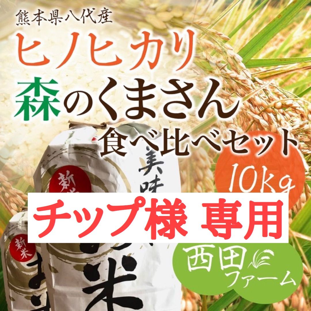 ブラウン×ピンク 熊本県八代産 令和4年新米 森のくまさん＆ヒノヒカリ