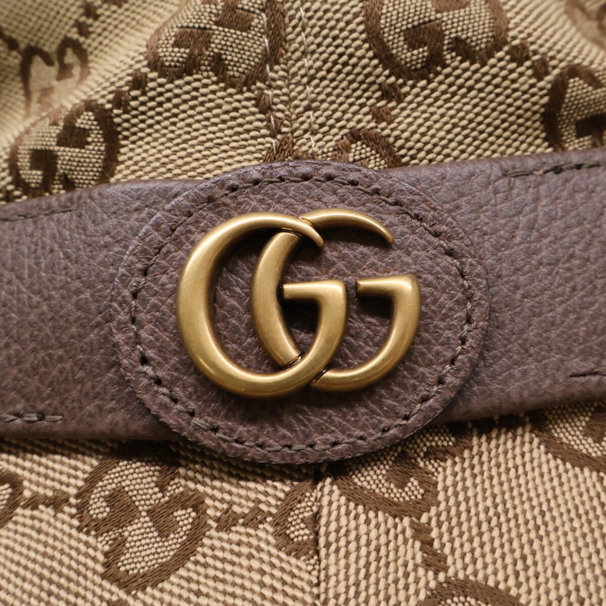 GUCCI グッチ 【美品】‎576587 GGキャンバス フェドラハット M