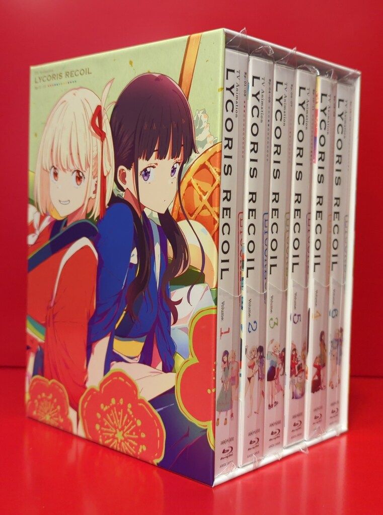 アニメBlu-ray 収納BOX付 リコリス リコイル 完全生産 版 全6巻セット 各巻 BOX使用