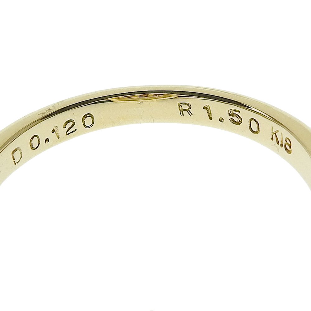 本物保証】 鑑付 新品同様 リング 約5.5g K18YG メレピンクサファイア  