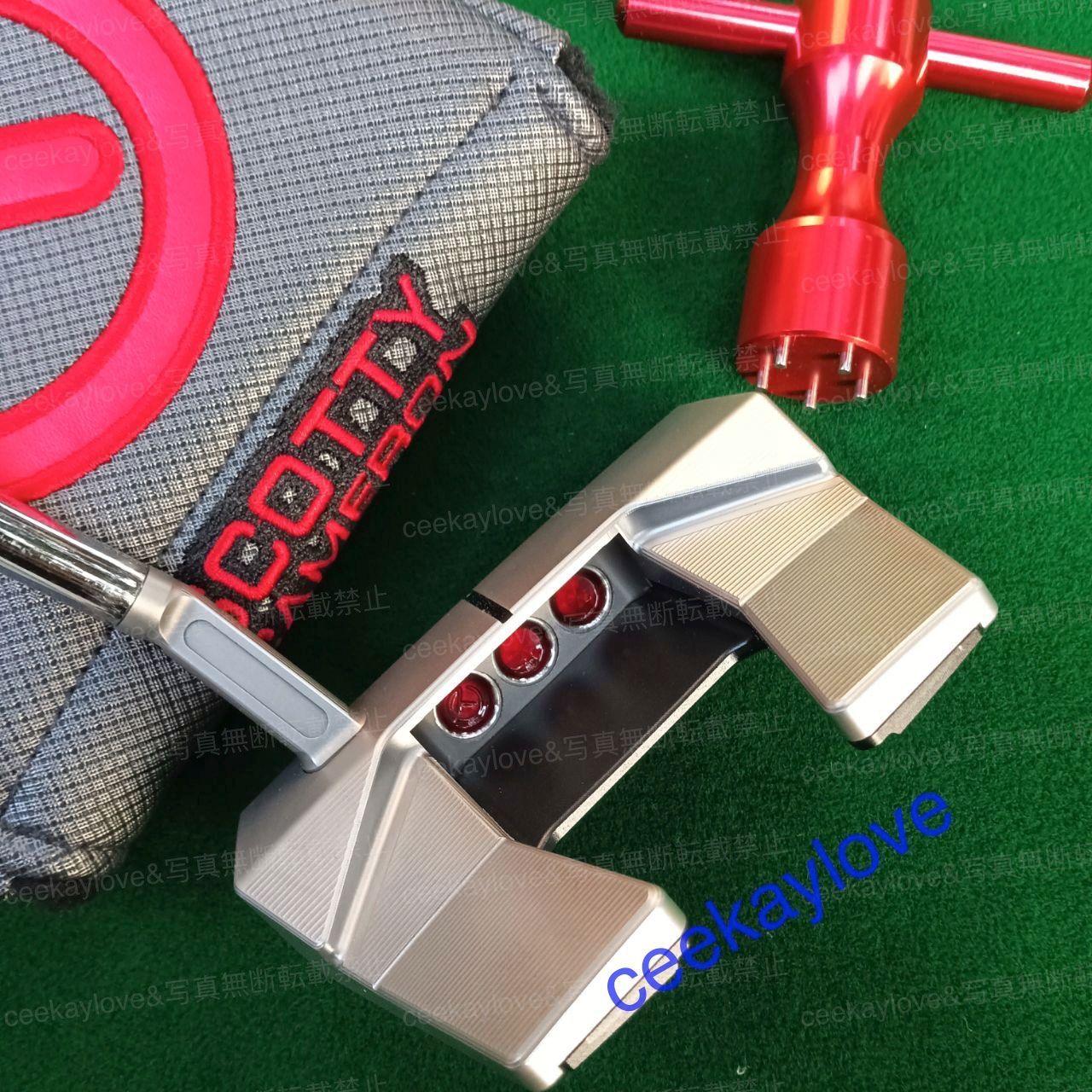 【緊急大幅値下げ！】 34インチ タイトリスト スコッティ キャメロン ゴルフパター クラブ T-5.5 FOR TOUR USE ONLY 赤サークルT ヘッドカバー付