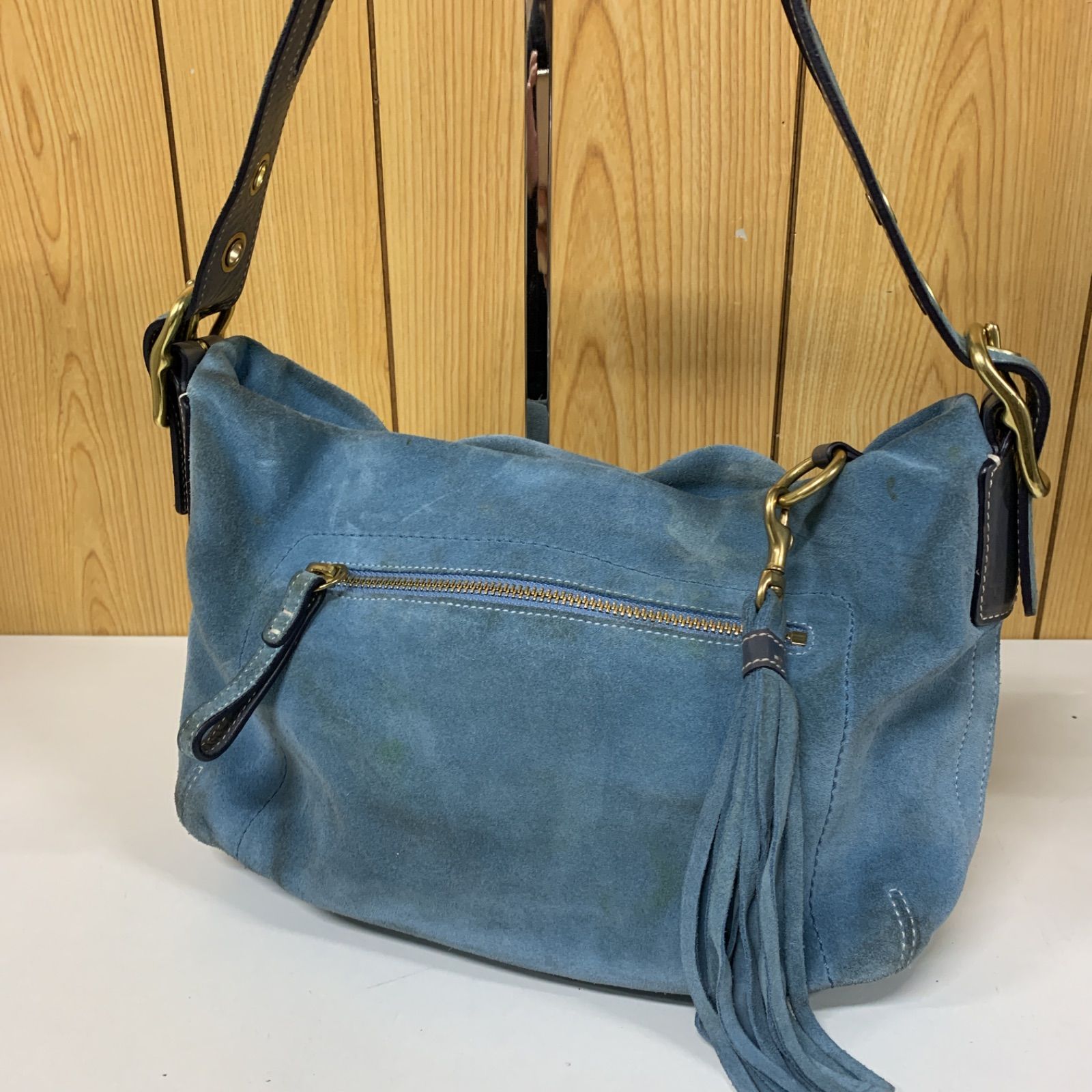 71 COACH コーチ スエード ショルダーバッグ 1421 - メルカリ
