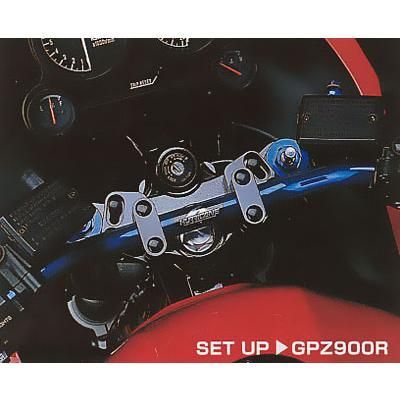 ZZR1100C/D(90-/ZXT10C/D)用 バーハンドルホルダーキット(シルバー) ｜ハリケーン