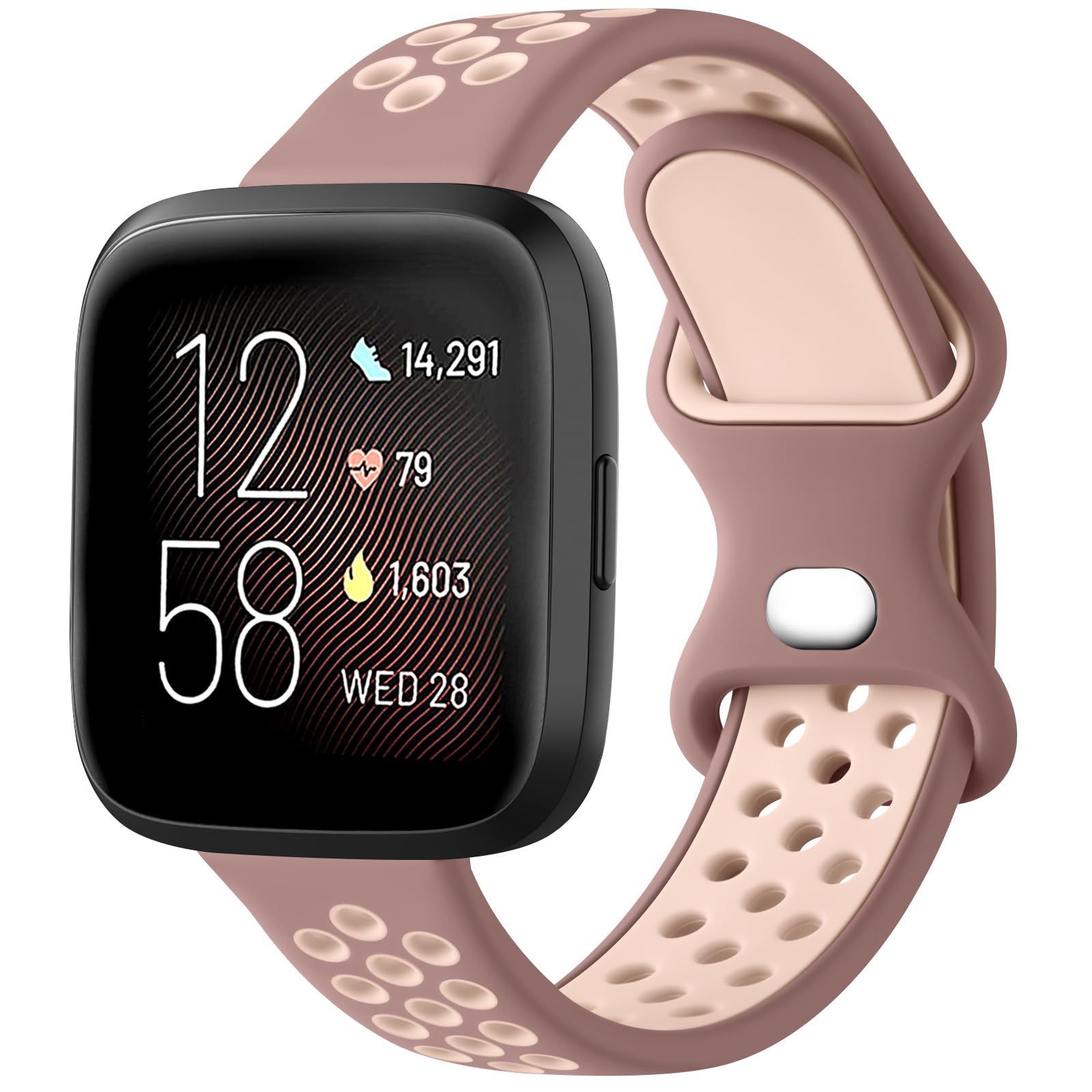Paquete de 8 bandas elásticas compatibles con Fitbit Versa 2/Versa/Versa SE/Versa