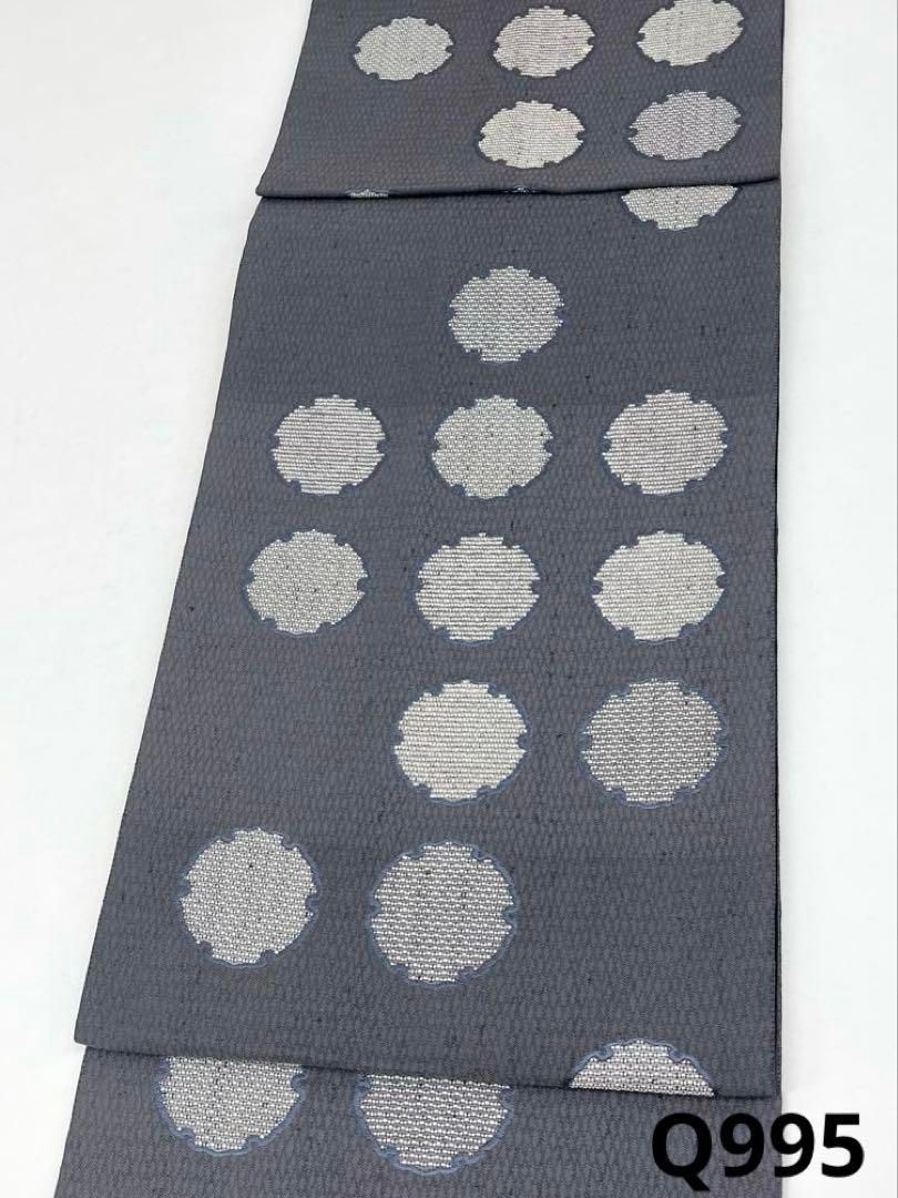 となみ織物　真綿紬袋帯（新品未使用） 袋帯 正絹 西陣織 六通柄 未使用 とみや織物謹製 仕立て付き 送料無料