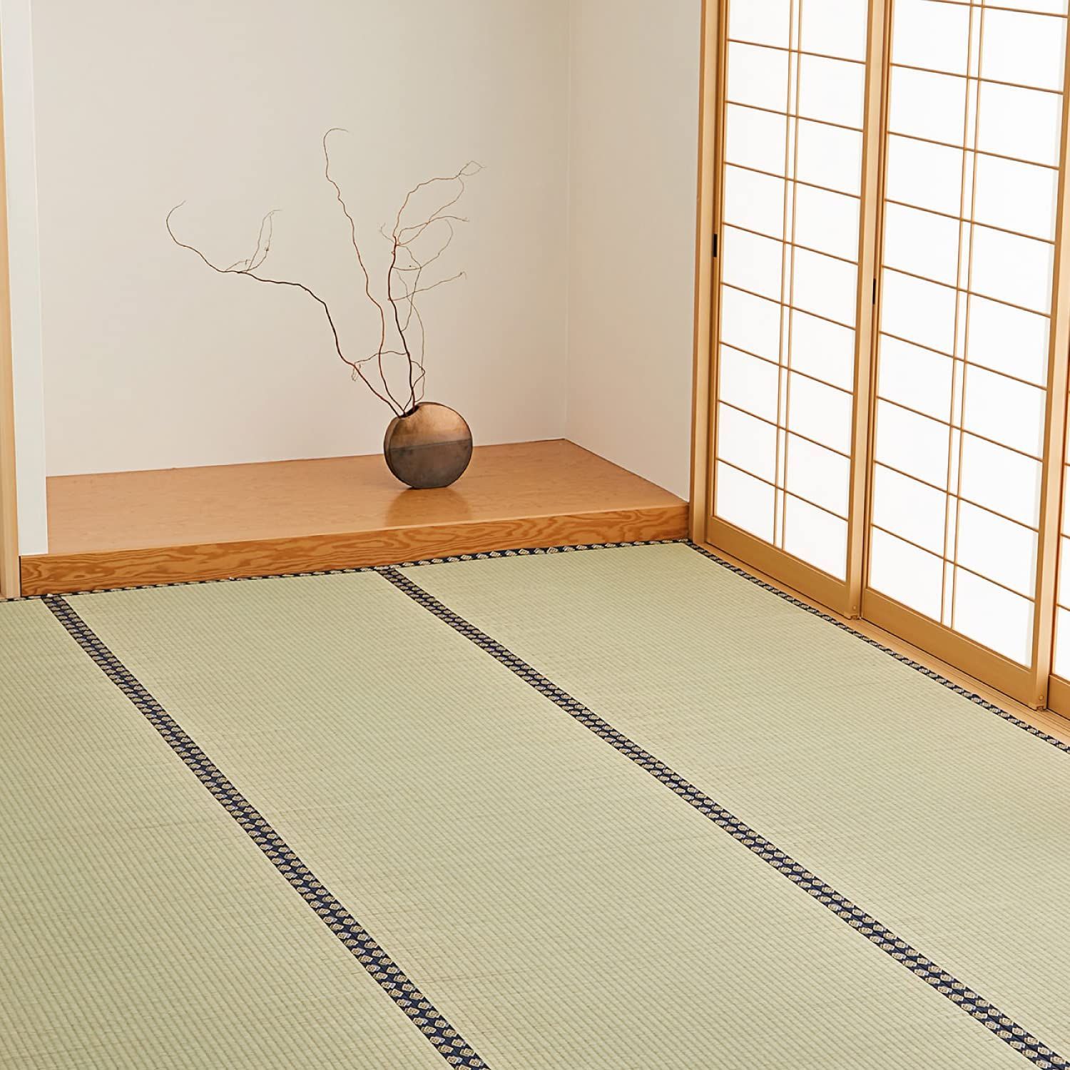 人気商品 い草 上敷き 萩原 本間6畳 約286×382cm 谷川 い草カーペット 引目織 抗カビ 傷防止 日焼け防止