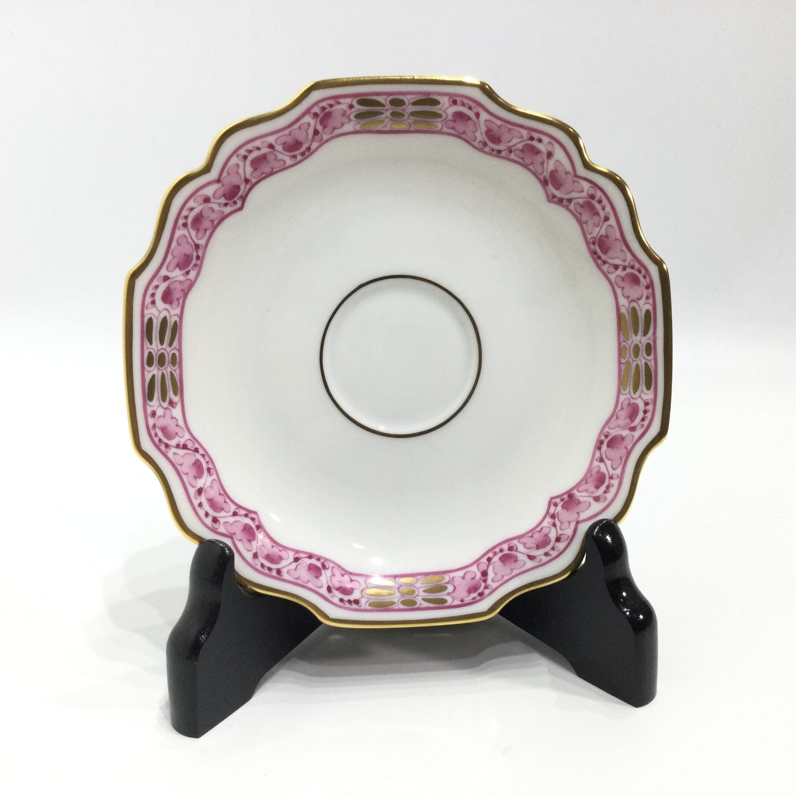  アウガルテン インディアンパープル ベルヴェデーレシェイプ デミタスカップ＆ソーサー デミタスカップ コーヒー ティーカップ