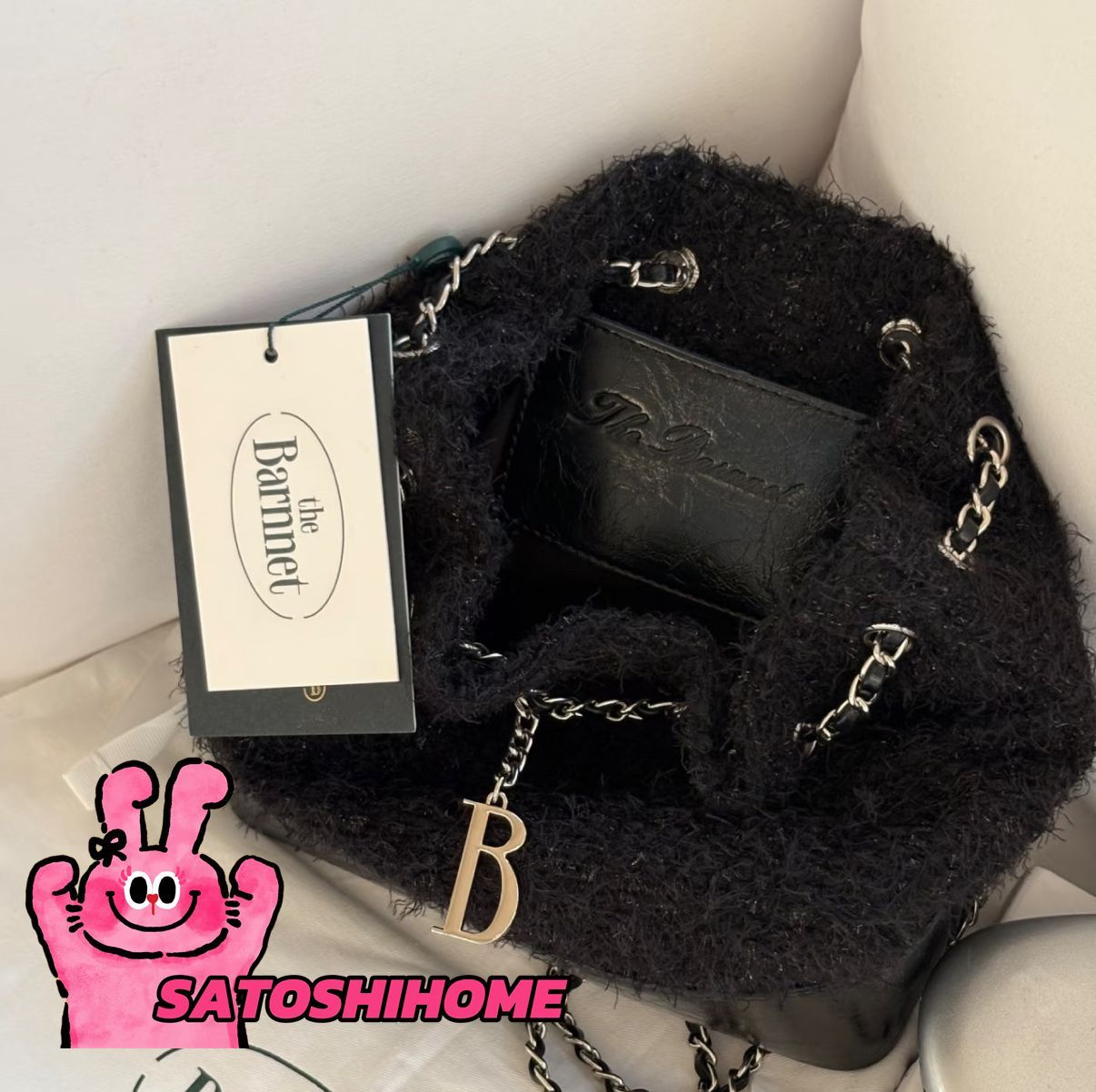 The barnnet ツイードチェーンバッグ　リュック Tweed Drawstring Chain Backpack（リュック）｜The Barnnet（ザ