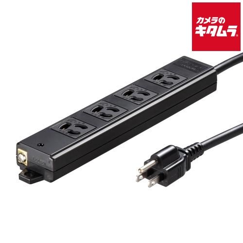 【新品】サンワサプライ TAP-KS4-2BK 工事物件タップ（3P・4個口・2m）