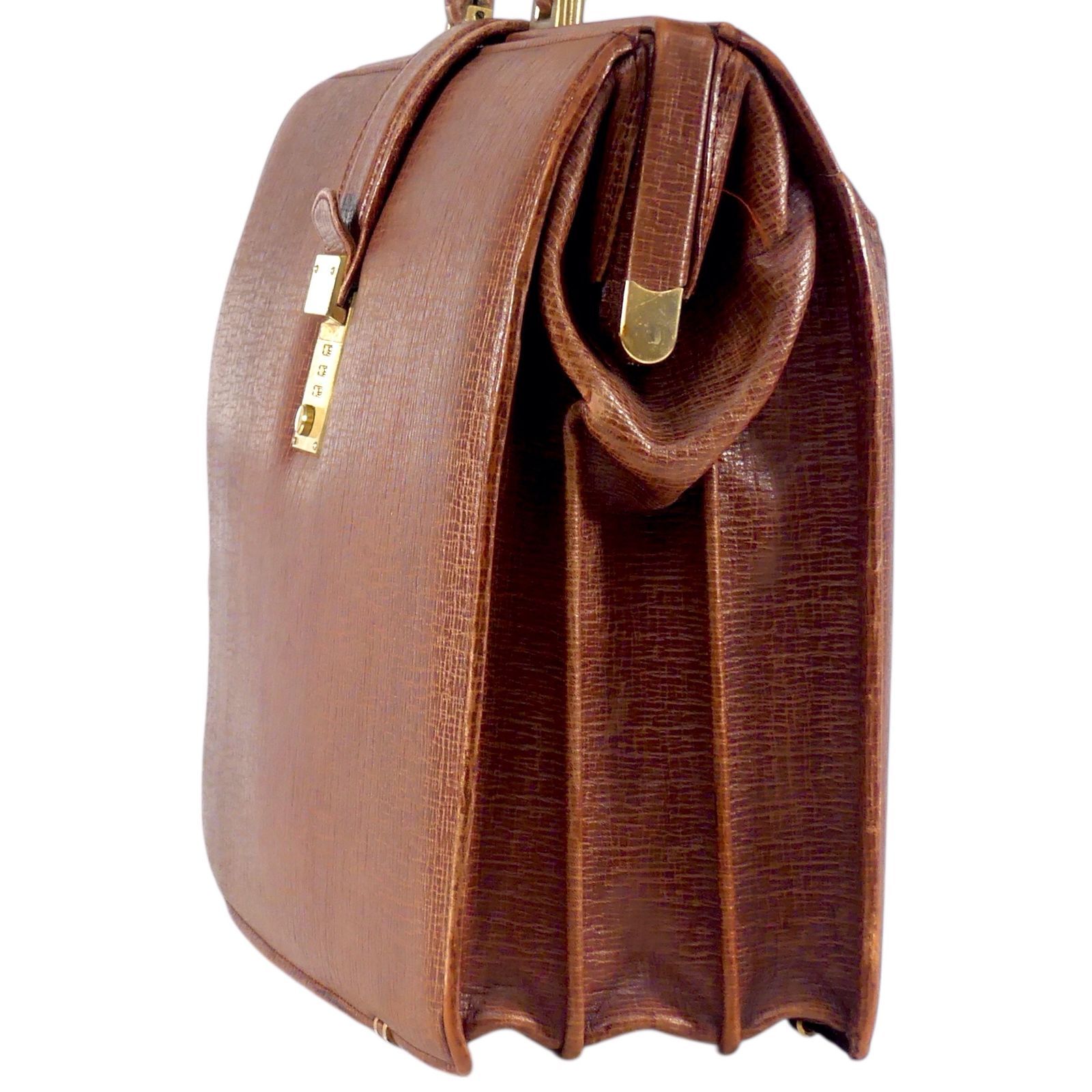 即決★N.B.★レザーコンビダレスバッグ メンズ 黒 ブラック 本革 ビジネスバッグ 本皮 かばん 通勤 ドクターバッグ 出張カバン 鍵付き鞄 ☆極美品☆ アニアリ ショルダーバッグ レザー ブラック