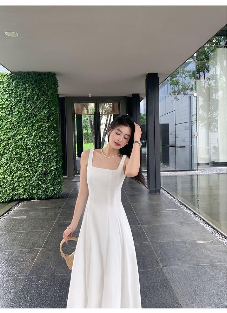 ウエストマーク ロングワンピース