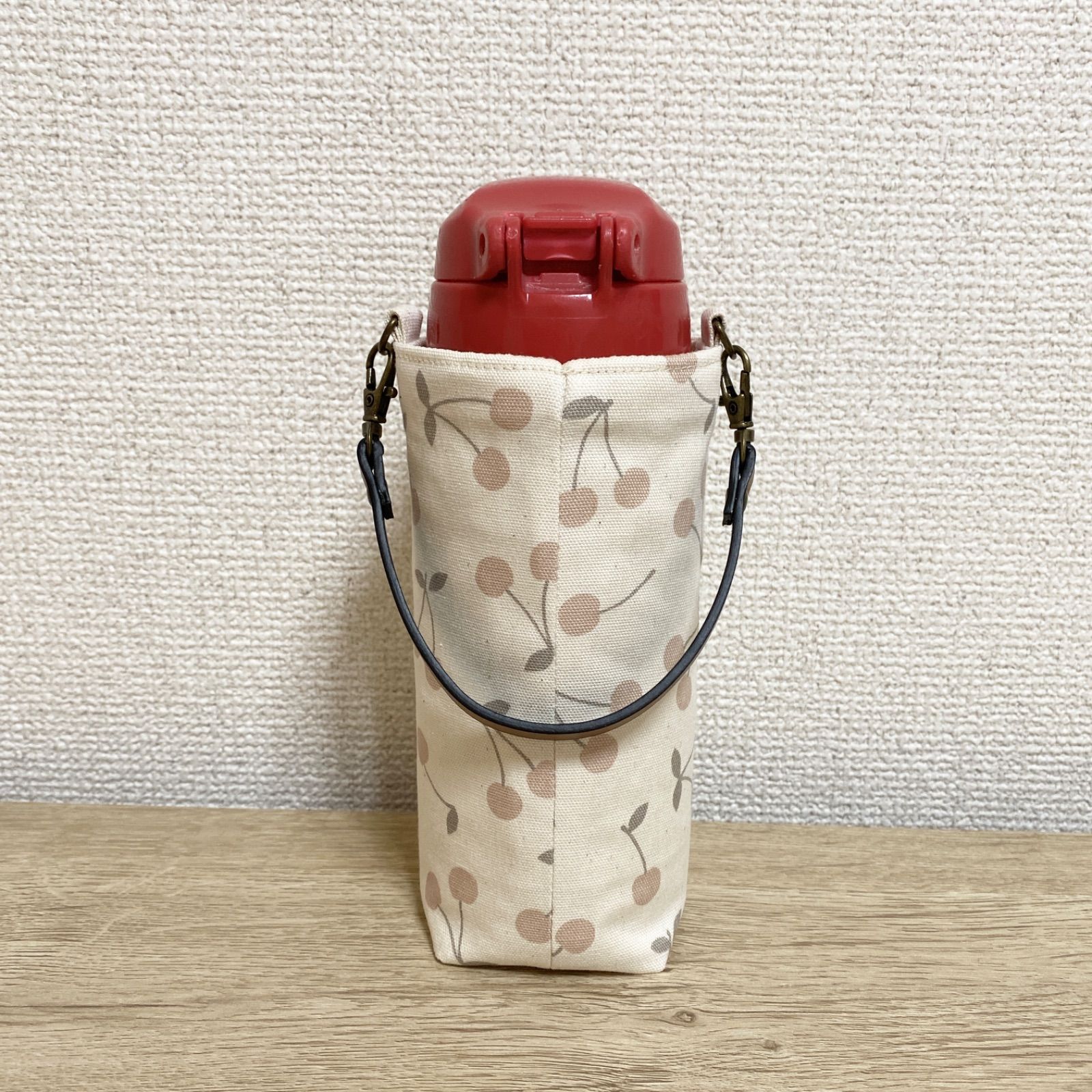 水筒 カバー ハンドメイド さくらんぼ サーモス 400 - 外出用品