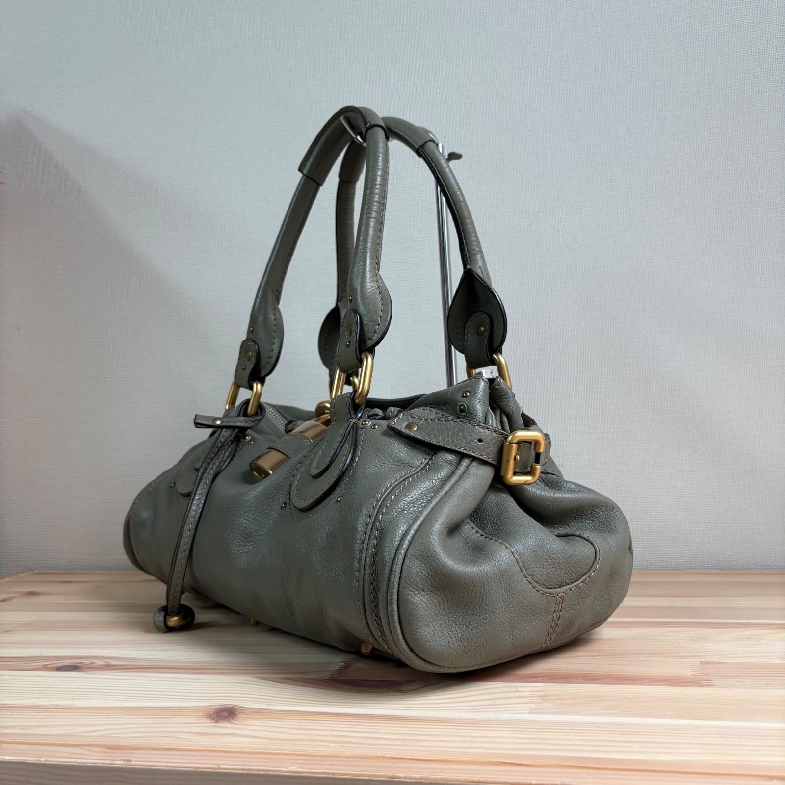 クロエ　Chloe パディントンバッグ　カーキ 希少色 Chloe クロエ パディントン ハンドバッグ カーキ - メルカリ