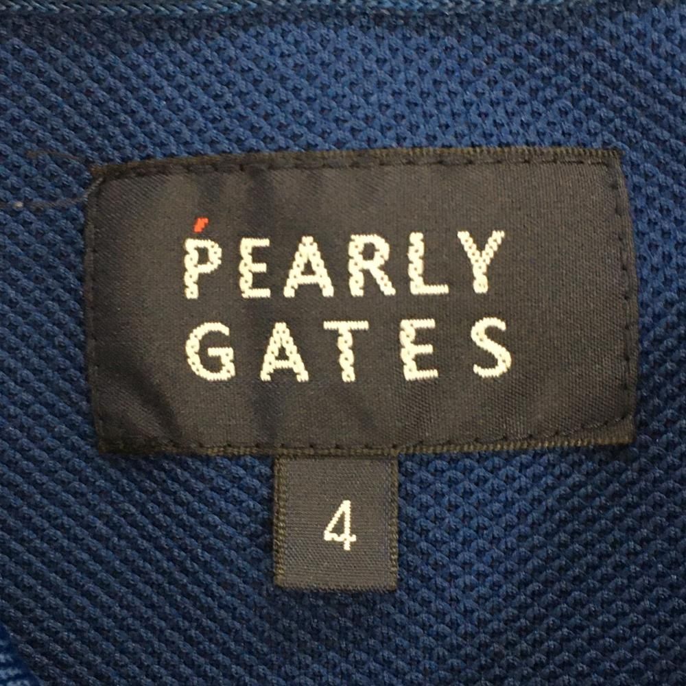 超美品】パーリーゲイツ 半袖ポロシャツ ネイビー ニコちゃん