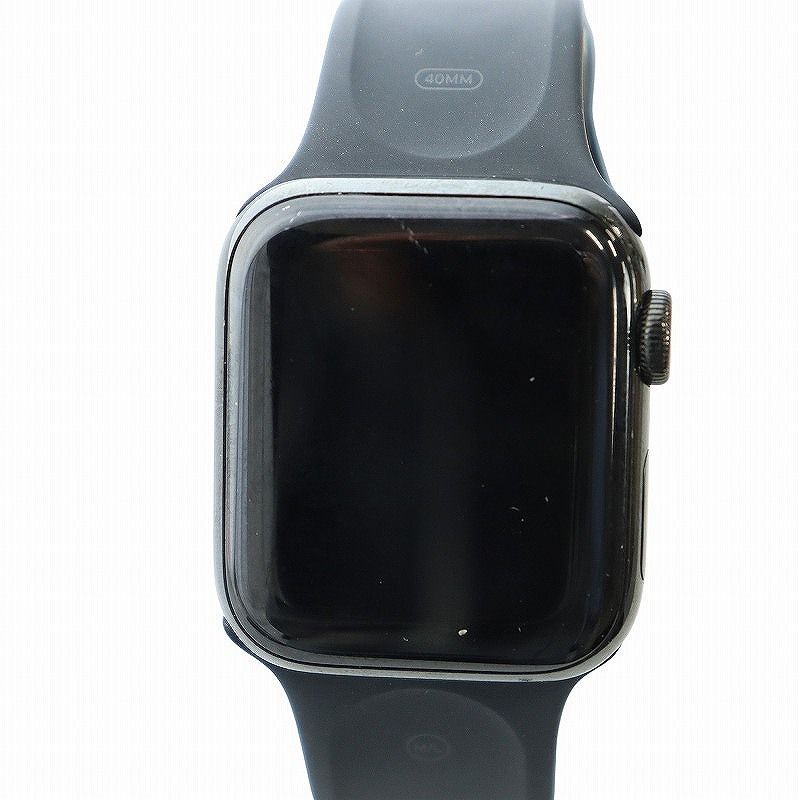 アップル Apple Apple Watch Series 4 GPS 40mm 腕時計 スマートウォッチ デジタル ロゴ スクエア 初期化 動作 済 黒 ブラック MU662J|A GY18 |MQ