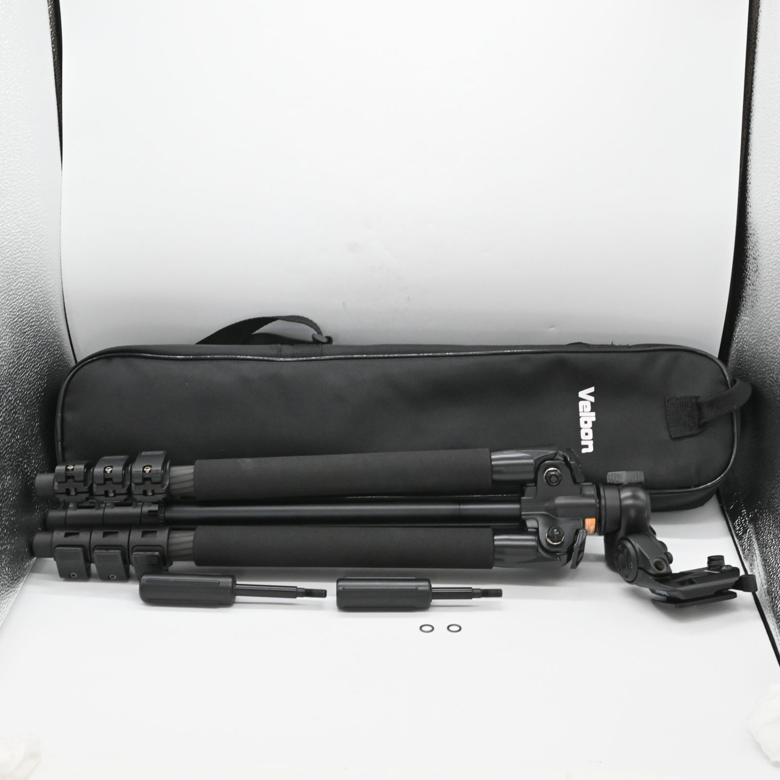 Velbon カーボン三脚 中小型 4段 3Way雲台アルミ製 Carmagne E5400 435484