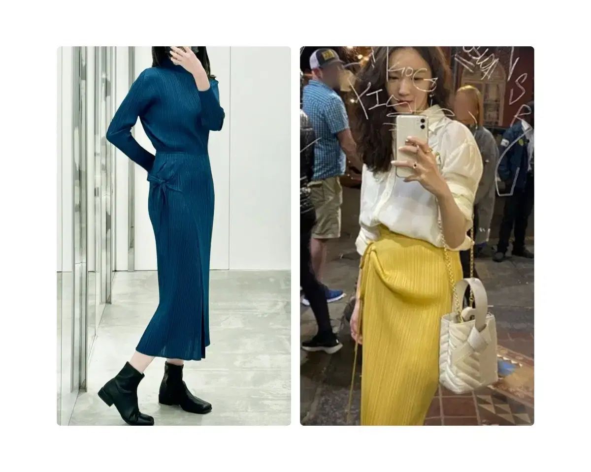 プリーツプリーズPLEATS PLEASE カン ミンギョン JAM ラップスカート ラブ ブルー セット