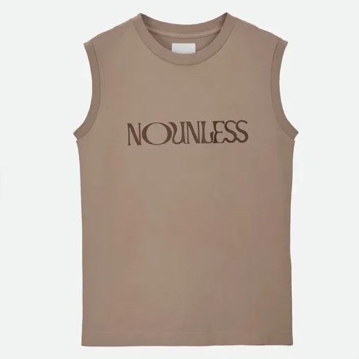 NOUNLESS ナウンレス BOTAMICAL DYE TANK TOP サイズ1 ベージュ 綿