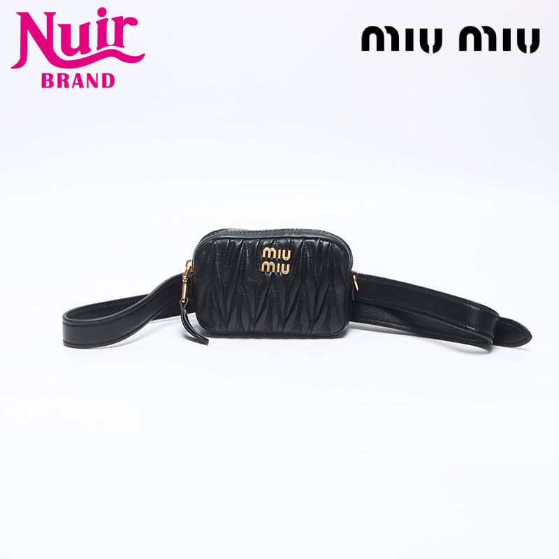 Miu Miu ミュウ ミュウ ウエストバッグ マテラッセ ミニ ベルトバッグ