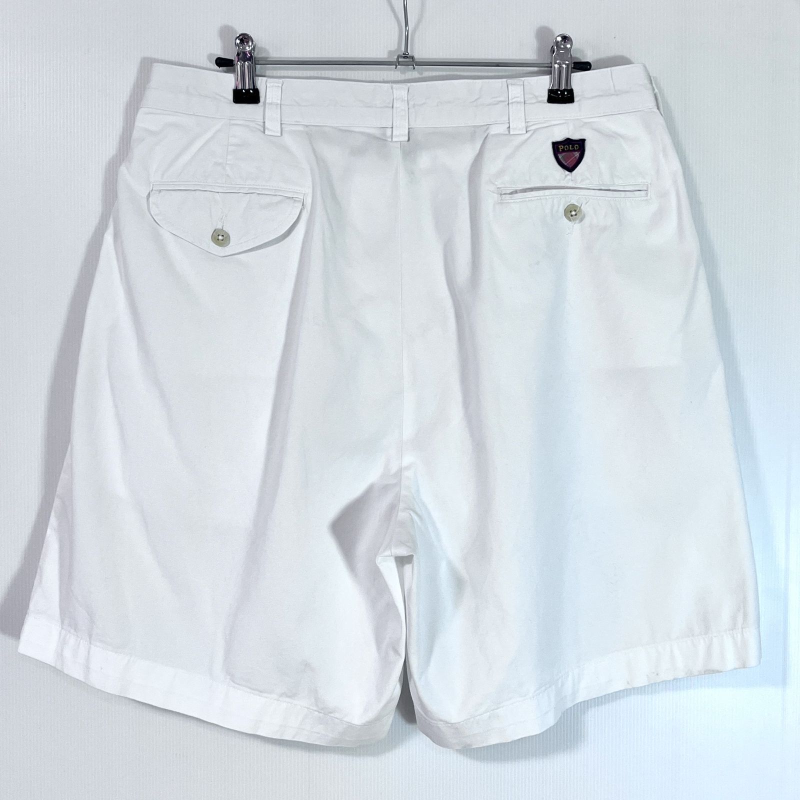 90s POLO GOLF ポロゴルフ W34 ホワイト 白 Polo Ralph Lauren