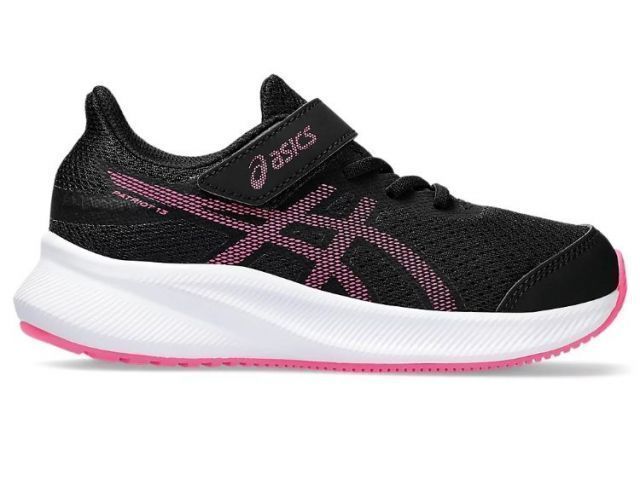 asics アシックス PATRIOT 13 PS ブラック/HOT 19.5cm 1014A264 3 | ファッション小物 スポーツ 運動 靴 くつ シューズ 子供用 子供 子ども用 子供靴 キッズ ジュニア ランニング デイリー 履き心地 クッシ