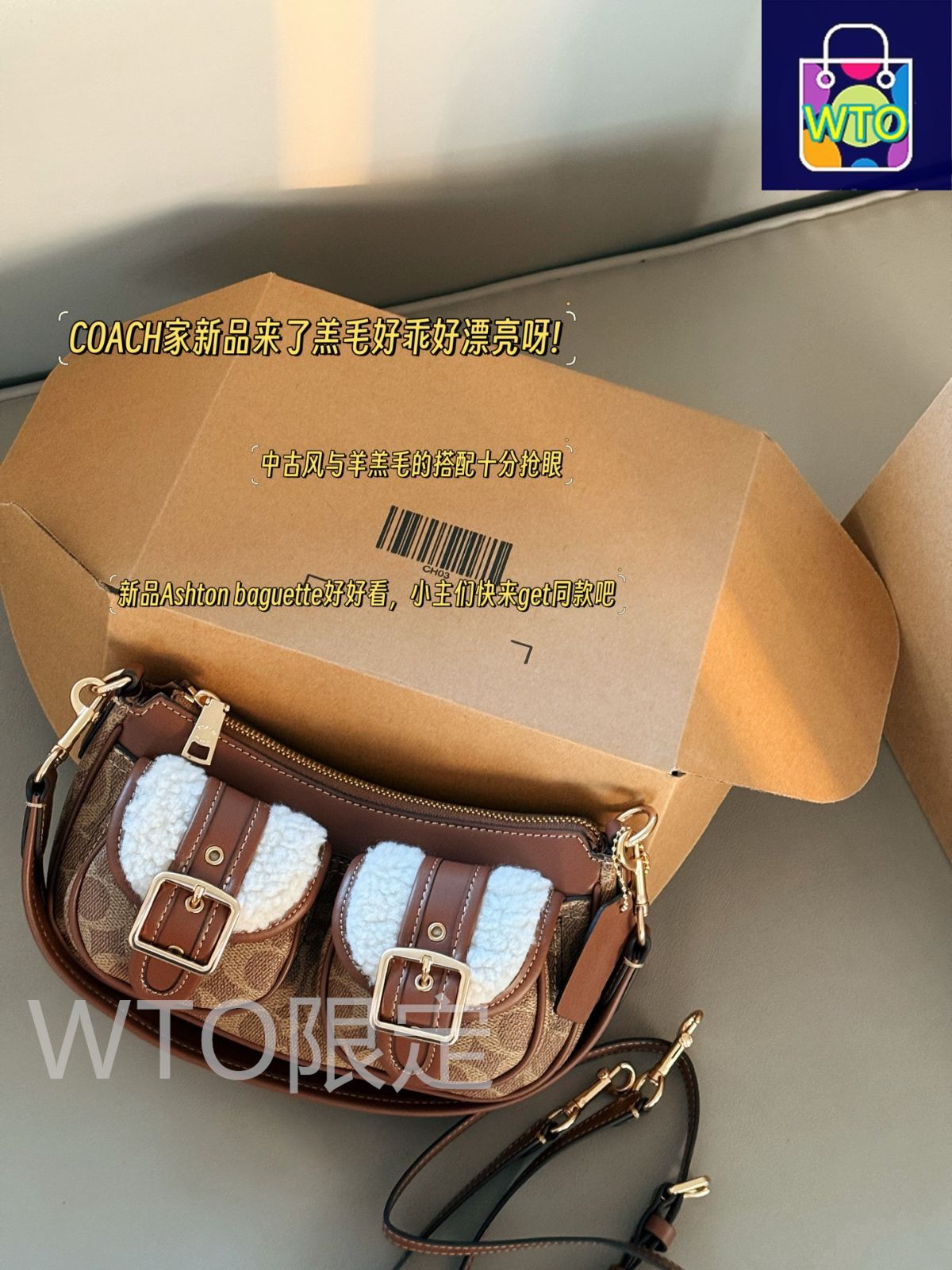 【らむページ】他の方はご購入を控えてください。コーチ 今日特価】Coach コーチ アシュトン ラム毛と中古?の組み合わせ