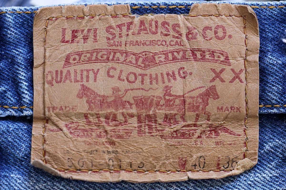 80s USA製 Levi'sリーバイス 501 ダメージ リペア デニムパンツ