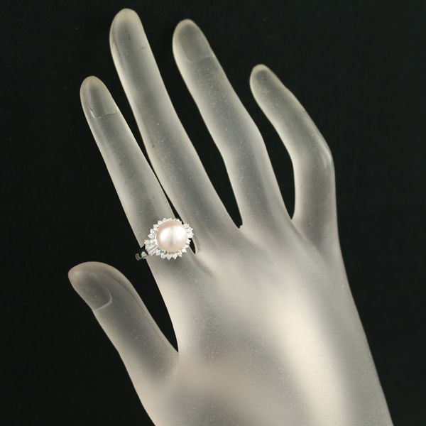 TASAKI タサキ リング パール 真珠 9.0mm ダイヤ ダイヤモンド
