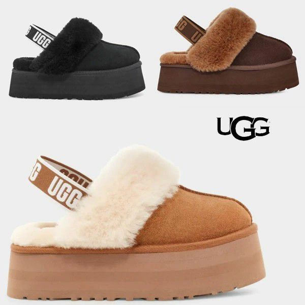 激安通販サイト 人気 アグ UGG サンダル 厚底サンダル Cedar Burnt ファンケット 靴
