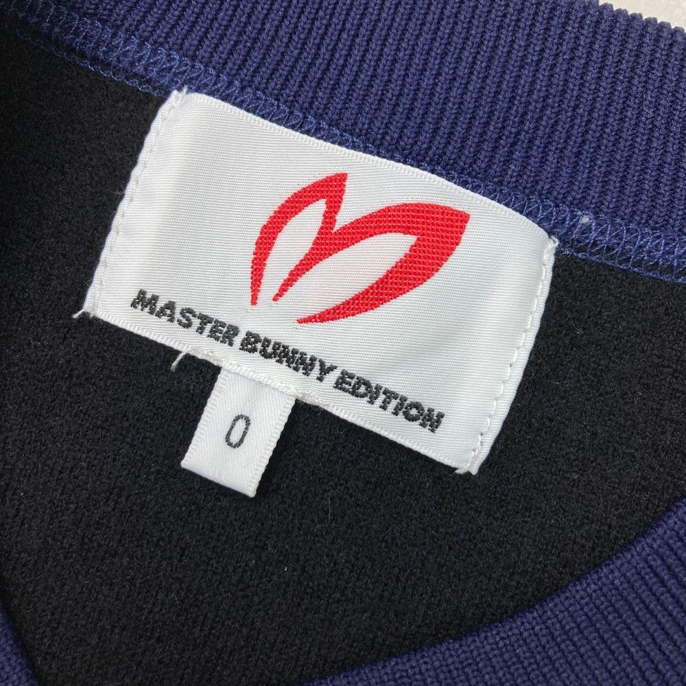 サイズ：0 MASTER BUNNY EDITION マスターバニーエディション  長袖ニットセーター  ネイビー系 [240101419267] ゴルフウェア レディース ストスト サイズ：0 MASTER BUNNY EDITION マスターバニーエディション