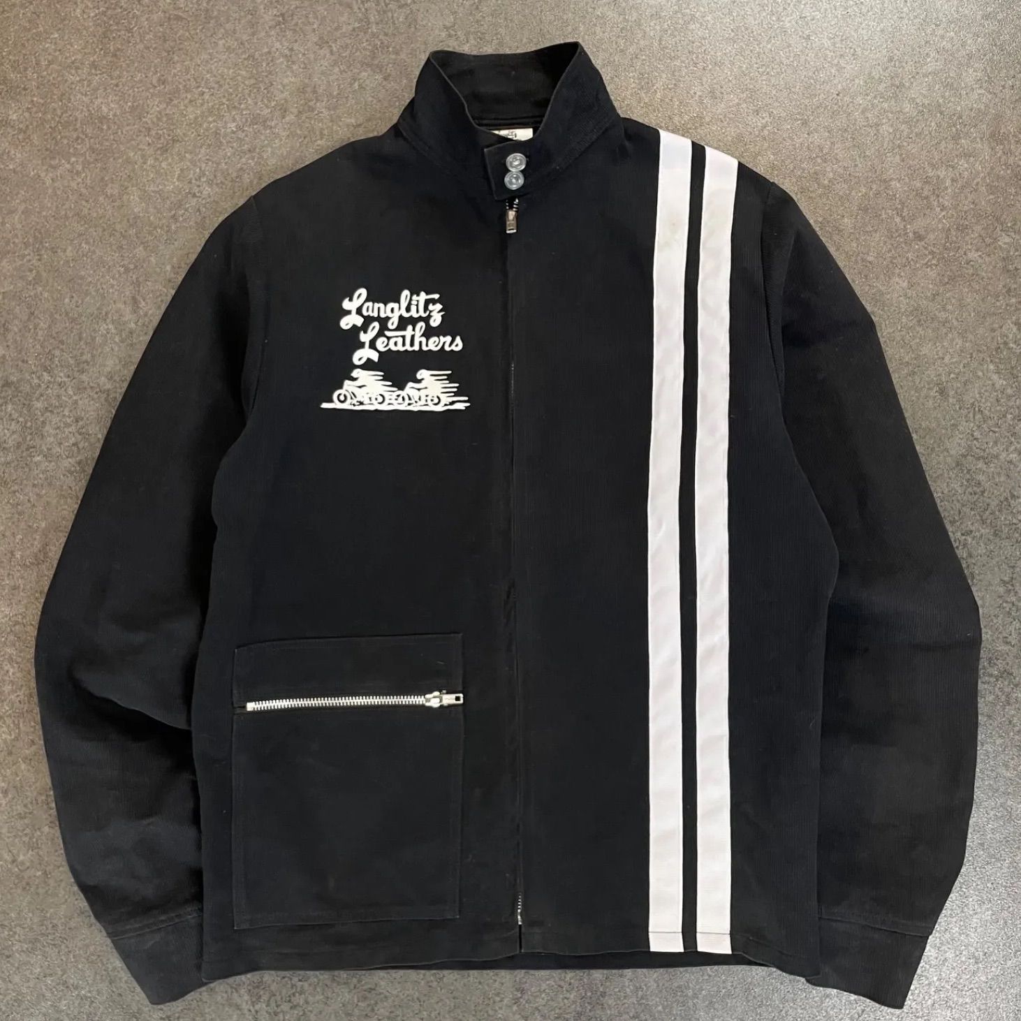 USA製 Langlitz Leaters Corduroy Full Zip Jacket Black Vintage ラングリッツレザー  コーデュロイジャケット ブルゾン ブラック 黒 ジップアップ ヴィンテージ - メルカリ